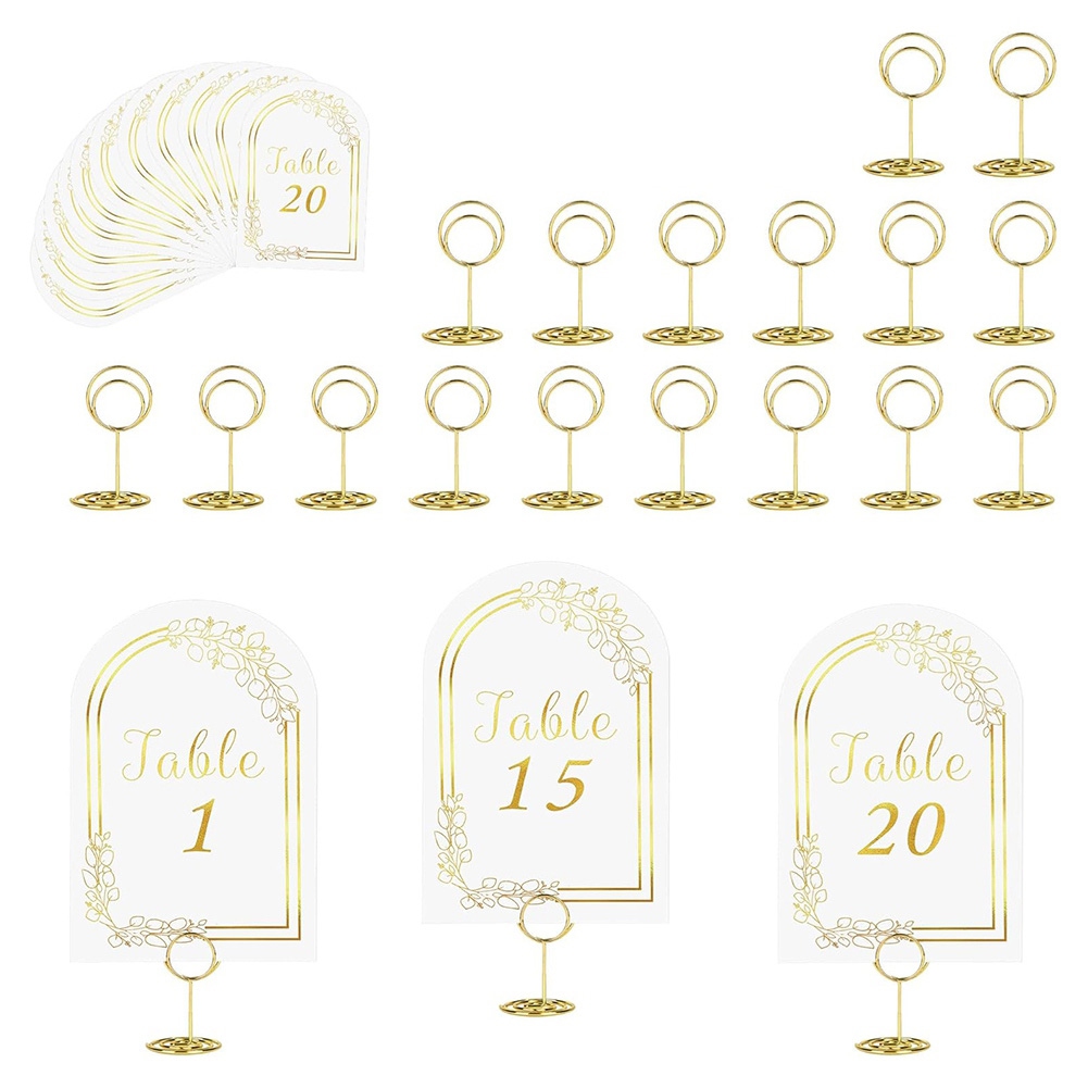 AT19 – Tischkarten für Hochzei – Table Number Gold Bewertung und Preis