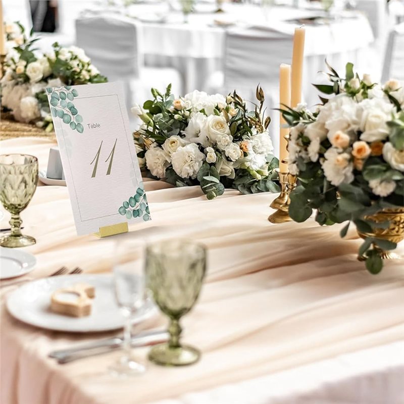Goldene Tischkartenhalter für  – Table Number Gold Bewertung und Preis
