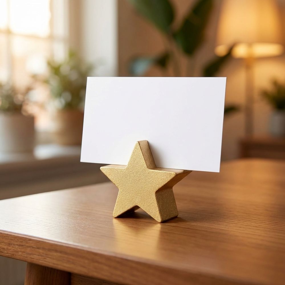 12 Stück Stern- und Herzförmig – Table Number Gold Bewertung und Preis